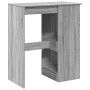 Mesa alta con estantes madera gris Sonoma 90x47,5x103,5 cm by , Kitchen and dining tables - Ref: Foro24-854342, Price: 78,26 ...