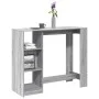 Mesa alta con estante gris Sonoma 124x46x103,5 cm de , Mesas de cocina y de comedor - Ref: Foro24-854396, Precio: 87,07 €, De...