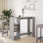 Mesa alta con estante gris Sonoma 124x46x103,5 cm de , Mesas de cocina y de comedor - Ref: Foro24-854396, Precio: 86,70 €, De...
