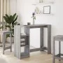 Mesa alta con estante gris Sonoma 124x46x103,5 cm de , Mesas de cocina y de comedor - Ref: Foro24-854396, Precio: 87,07 €, De...