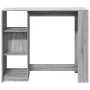 Mesa alta con estante gris Sonoma 124x46x103,5 cm de , Mesas de cocina y de comedor - Ref: Foro24-854396, Precio: 87,07 €, De...