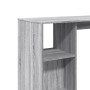 Hohes Tisch mit grauem Sonoma-Regal 124x46x103,5 cm von , Küchen- und Esstische - Ref: Foro24-854396, Preis: 88,27 €, Rabatt: %
