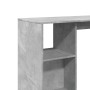 Bar-Tisch mit Regal aus grauem Holz und Beton 124x46x103,5 cm. von , Küchen- und Esstische - Ref: Foro24-854394, Preis: 93,92...