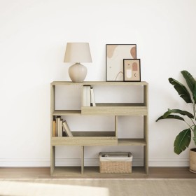 Estantería divisor de espacios roble Sonoma 100x33x94,5 cm by , Bookcases and shelves - Ref: Foro24-854438, Price: 74,15 €, D...