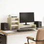 Soporte monitor con organizador escritorio madera roble Sonoma by , Computer bases and risers - Ref: Foro24-854735, Price: 28...