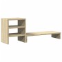 Soporte monitor con organizador escritorio madera roble Sonoma by , Computer bases and risers - Ref: Foro24-854735, Price: 26...