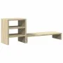 Soporte monitor con organizador escritorio madera roble Sonoma by , Computer bases and risers - Ref: Foro24-854735, Price: 28...
