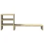 Soporte monitor con organizador escritorio madera roble Sonoma by , Computer bases and risers - Ref: Foro24-854735, Price: 28...