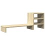 Soporte monitor con organizador escritorio madera roble Sonoma by , Computer bases and risers - Ref: Foro24-854735, Price: 26...