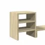 Soporte monitor con organizador escritorio madera roble Sonoma by , Computer bases and risers - Ref: Foro24-854735, Price: 28...