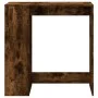 Mesa alta bar con estantes roble ahumado 101x40x103,5 cm de , Mesas de cocina y de comedor - Ref: Foro24-854368, Precio: 83,3...