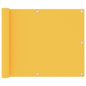 Toldo para balcón tela oxford amarillo 75x500 cm