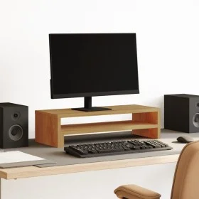 Soporte de pantalla madera ingeniería roble Sonoma 54x22x15 cm by , Computer bases and risers - Ref: Foro24-854777, Price: 27...