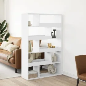Raumteiler aus weißem Ingenieurholz 100x33x156,5 cm von , Bücherregale und Regale - Ref: Foro24-3309492, Preis: 116,68 €, Rab...