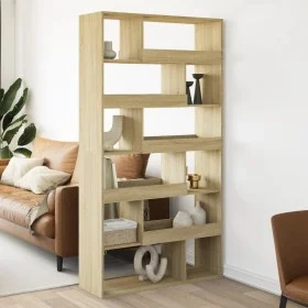 Separador de ambientes madera roble Sonoma 100x33x187,5 cm by , Bookcases and shelves - Ref: Foro24-3309503, Price: 148,72 €,...