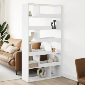 Separador de ambientes madera ingeniería blanco 100x33x187,5 cm by , Bookcases and shelves - Ref: Foro24-3309501, Price: 145,...