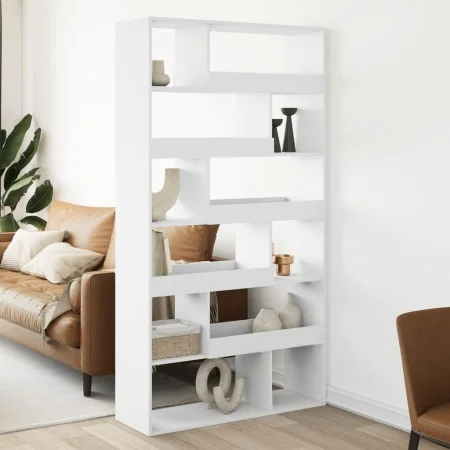 Raumteiler aus weißem Ingenieurholz 100x33x187,5 cm von , Bücherregale und Regale - Ref: Foro24-3309501, Preis: 145,85 €, Rab...