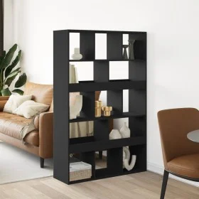 Separador de ambientes madera ingeniería negro 100x33x156,5 cm by , Bookcases and shelves - Ref: Foro24-3309529, Price: 116,4...