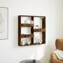 Wandschrank aus geräucherter Eichen-Ingenieurholz 80x15x80 cm von , Regale und Regale - Ref: Foro24-854548, Preis: 26,96 €, R...