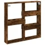 Wandschrank aus geräucherter Eichen-Ingenieurholz 80x15x80 cm von , Regale und Regale - Ref: Foro24-854548, Preis: 26,96 €, R...