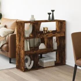 Rauchiger Eichenholz-Raumteiler 100x33x94,5 cm von , Bücherregale und Regale - Ref: Foro24-3309478, Preis: 75,55 €, Rabatt: %