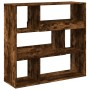 Rauchiger Eichenholz-Raumteiler 100x33x94,5 cm von , Bücherregale und Regale - Ref: Foro24-3309478, Preis: 76,61 €, Rabatt: %