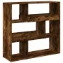 Separador de ambientes madera roble ahumado 100x33x94,5 cm de , Librerías y estanterías - Ref: Foro24-3309478, Precio: 75,52 ...