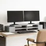 Soporte de pantalla con almacenaje gris hormigón 100x27x15 cm by , Computer bases and risers - Ref: Foro24-854691, Price: 33,...