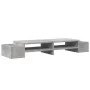 Soporte de pantalla con almacenaje gris hormigón 100x27x15 cm by , Computer bases and risers - Ref: Foro24-854691, Price: 33,...