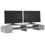 Soporte de pantalla con almacenaje gris hormigón 100x27x15 cm by , Computer bases and risers - Ref: Foro24-854691, Price: 33,...