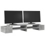 Soporte de pantalla con almacenaje gris hormigón 100x27x15 cm von , Computersockel und -erhöhungen - Ref: Foro24-854691, Prei...