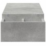 Soporte de pantalla con almacenaje gris hormigón 100x27x15 cm von , Computersockel und -erhöhungen - Ref: Foro24-854691, Prei...