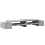 Soporte de pantalla con almacenaje gris hormigón 100x27x15 cm von , Computersockel und -erhöhungen - Ref: Foro24-854691, Prei...