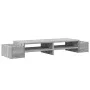 Soporte de pantalla con almacenaje gris Sonoma 100x27x15 cm by , Computer bases and risers - Ref: Foro24-854693, Price: 32,85...