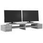 Soporte de pantalla con almacenaje gris Sonoma 100x27x15 cm von , Computersockel und -erhöhungen - Ref: Foro24-854693, Preis:...
