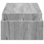 Soporte de pantalla con almacenaje gris Sonoma 100x27x15 cm by , Computer bases and risers - Ref: Foro24-854693, Price: 32,85...