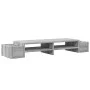 Soporte de pantalla con almacenaje gris Sonoma 100x27x15 cm by , Computer bases and risers - Ref: Foro24-854693, Price: 32,85...