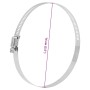 Abrazaderas de manguera 6 uds 91-140 mm acero inoxidable 304 de , Conductos de aire - Ref: Foro24-4008074, Precio: 13,39 €