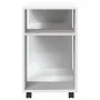 Beistelltisch mit Rollen aus weißem Ingenieurholz 70x35x60 cm von , Seitentische - Ref: Foro24-853146, Preis: 50,29 €, Rabatt: %