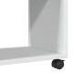 Side table with wheels, engineered wood, white, 70x35x60 cm by , Side tables - Ref: Foro24-853146, Price: 51,07 €, Discount: %
