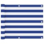 Balkonmarkise aus weiß-blauem Oxford-Stoff, 75x400 cm. von vidaXL, Sonnenschirme - Ref: Foro24-134913, Preis: 23,30 €, Rabatt: %