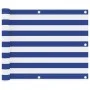 Toldo para balcón tela oxford blanco y azul 75x400 cm de vidaXL, Sombrillas - Ref: Foro24-134913, Precio: 22,82 €, Descuento: %