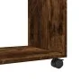 Beistelltisch mit Rädern aus geräucherter Eiche, 70x35x60 cm. von , Seitentische - Ref: Foro24-853150, Preis: 49,32 €, Rabatt: %