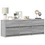 TV stand in gray Sonoma engineered wood 140x34x50 cm by , TV Furniture - Ref: Foro24-3307924, Price: 141,24 €, Discount: %