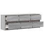 TV-Möbel aus grauem Sonoma-Ingenieurholz, 140x34x50 cm. von , TV-Möbel - Ref: Foro24-3307924, Preis: 143,39 €, Rabatt: %