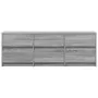 TV stand in gray Sonoma engineered wood 140x34x50 cm by , TV Furniture - Ref: Foro24-3307924, Price: 141,24 €, Discount: %