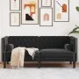 Zweisitziges Chesterfield-Sofa mit schwarzen Samtkissen. von , Sofas - Ref: Foro24-372688, Preis: 306,08 €, Rabatt: %