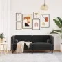 Zweisitziges Chesterfield-Sofa mit schwarzen Samtkissen. von , Sofas - Ref: Foro24-372688, Preis: 306,08 €, Rabatt: %