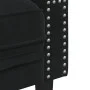 Sofá Chesterfield 2 plazas con cojines terciopelo negro de , Sofás - Ref: Foro24-372688, Precio: 306,06 €, Descuento: %