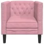 Sillón Chesterfield de terciopelo rosa de , Sofás - Ref: Foro24-372676, Precio: 172,51 €, Descuento: %